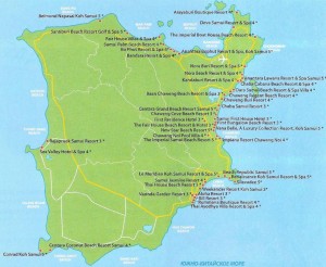 Карта Самуи